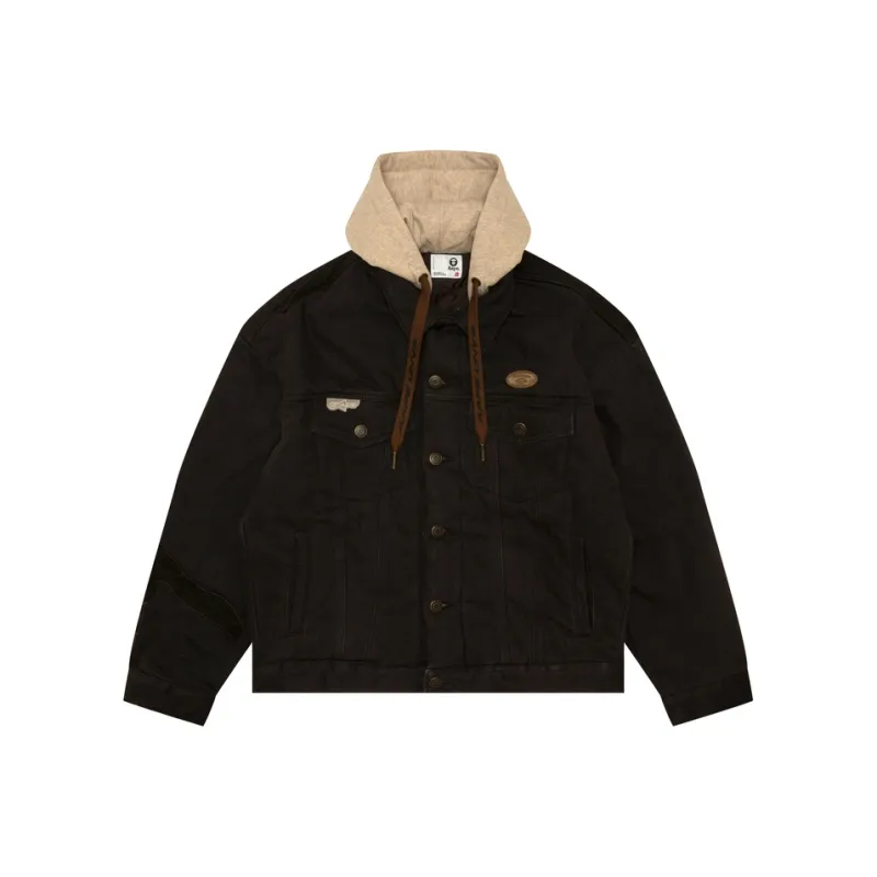 Aape FW24 Denim Jacket Men's Tan-0