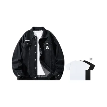 A.X.S.K Denim Jackets Unisex