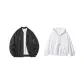 Black Coat+White Sweatshirt