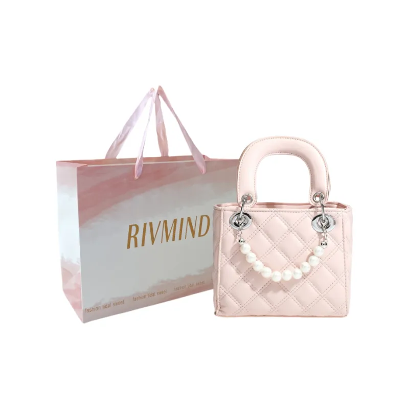 RIVMIND PU One Shoulder Handbag, Crossbody Bag Women's Denim Blue/Black/Blue/Dark Blue-15