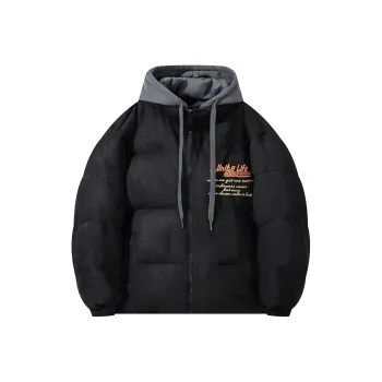 Unite Life HOODS Puffer Jacket Unisex Khaki