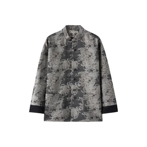 XUANSHENG Jackets Coats Men's Black White