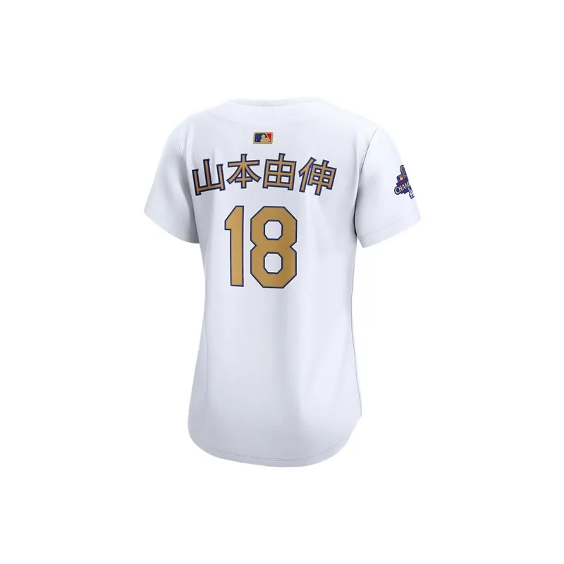 Nike Yoshinobu Yamamoto Los Angeles Dodgers 2025 World Series Champions Gold Women's's Nike Dri FIT Adv Mlb Limited Jersey-1