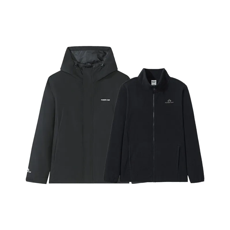 PIONEER CAMP Jackets & Coats Unisex Black-0