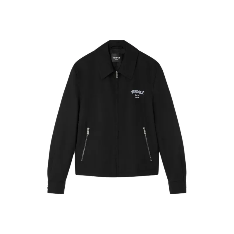 VERSACE Medusa Head Embroidered Zipped Jacket-0