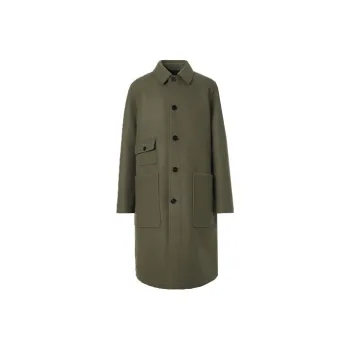 Burberry Coats Men's Army Green