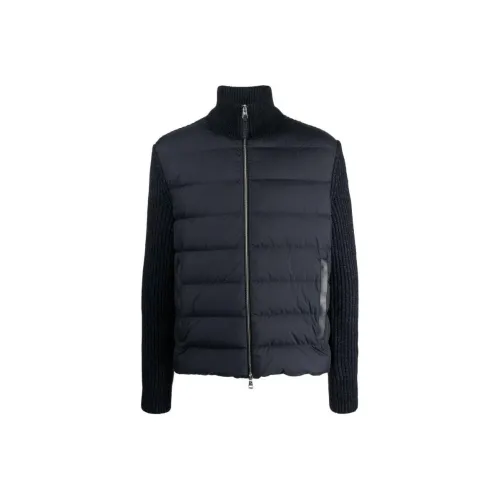 Moncler Zip Up Logo Patch Padded Cardigan