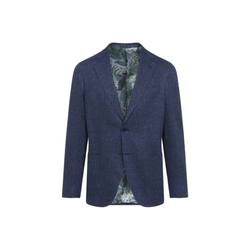 ETRO Single Breasted Jersey Blazer-0