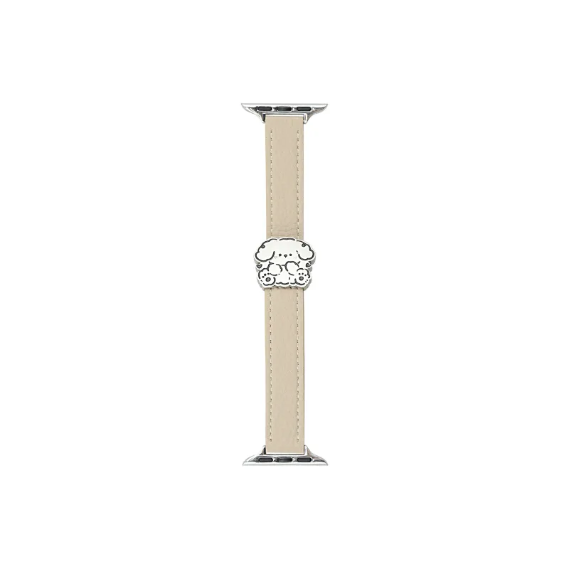 MSSM Watch Band Apple Compatibility 170mm 46mm Genuine Leather Material-5