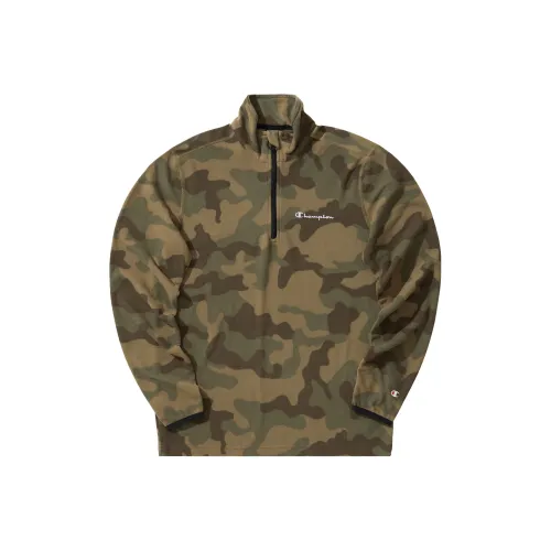 Champion Velvet Jackets Unisex Green Camouflage