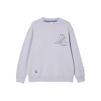 JACK JONES· x NBA Sweatshirt Men's Gray Purple