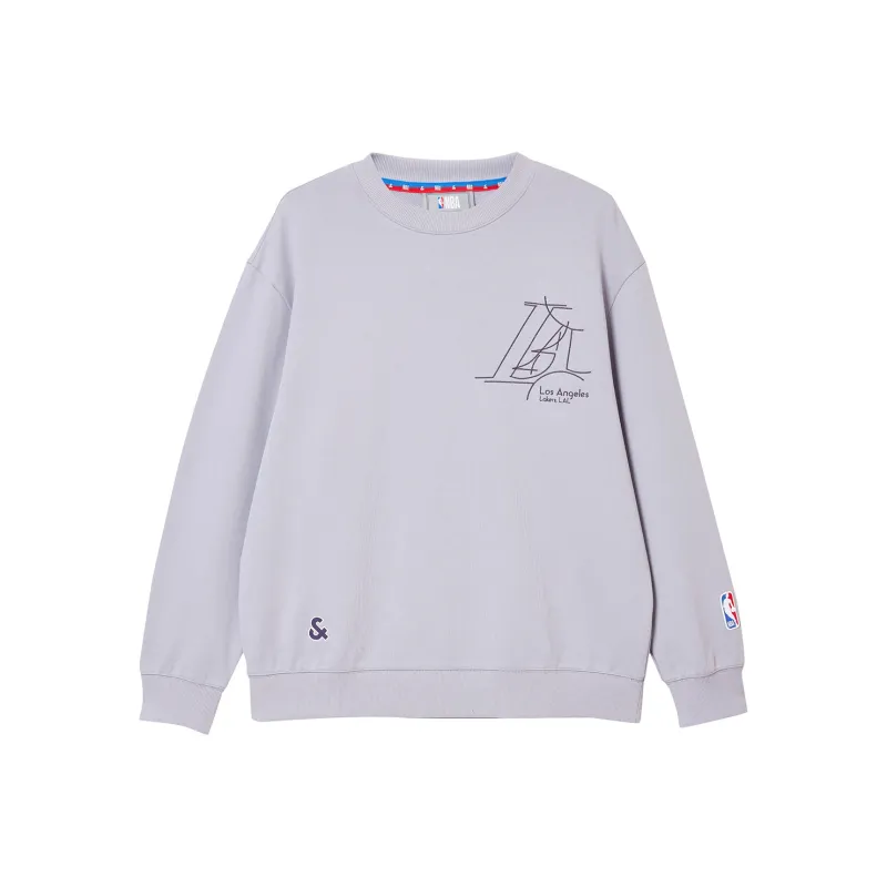JACK JONES· x NBA Sweatshirt Men's Gray Purple-0