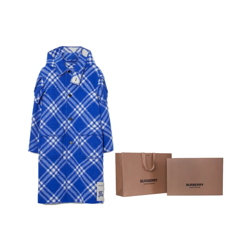 Burberry Checked Coat-6