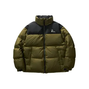 Penfield Hooded Loose Fit Long-Sleeved Down Jacket Unisex Olive Green
