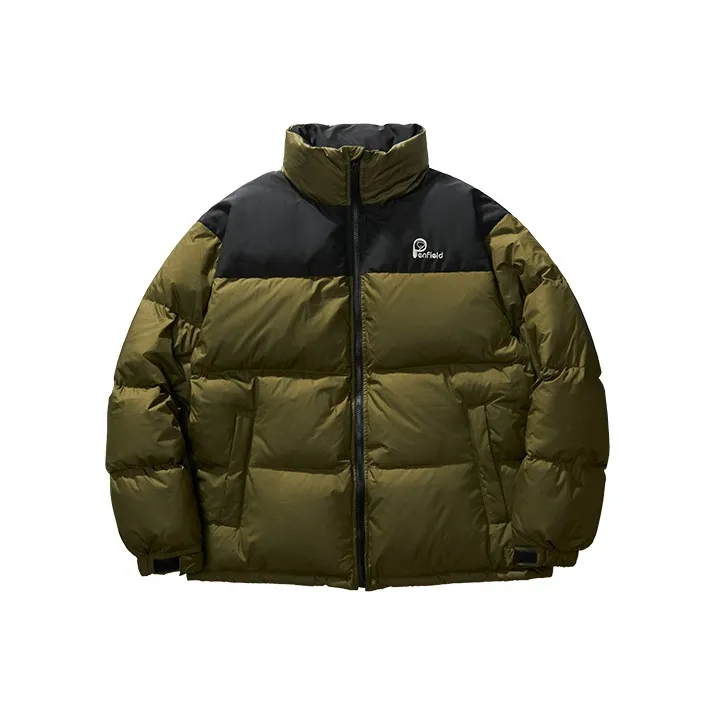 Penfield Hooded Loose Fit Long-Sleeved Down Jacket Unisex Olive Green-0