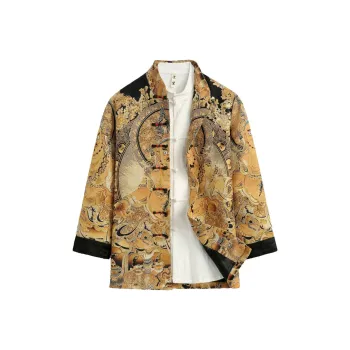 XUANSHENG Jackets Coats Men's Gold