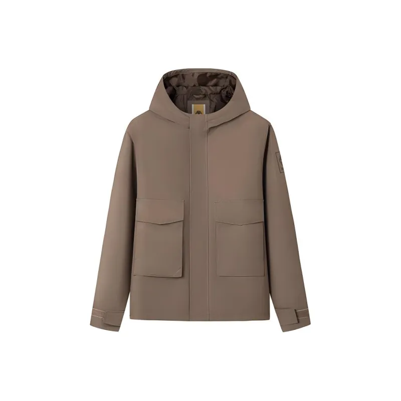 Timberland Water-Resistant Windproof Breathable Wear-Resistant Warm Windbreaker Jacket Men's Umber-0
