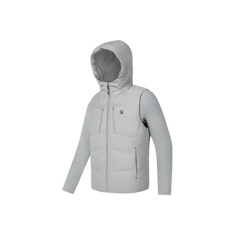 FILA Down Jacket Men's Dusty Mist Gray-0