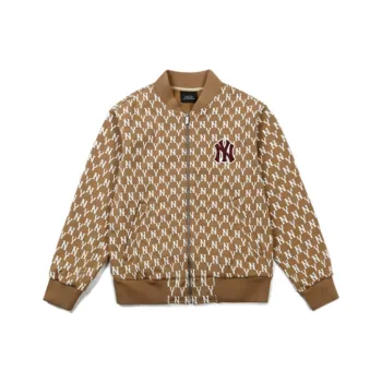 MLB Baseball Jacket Unisex Beige