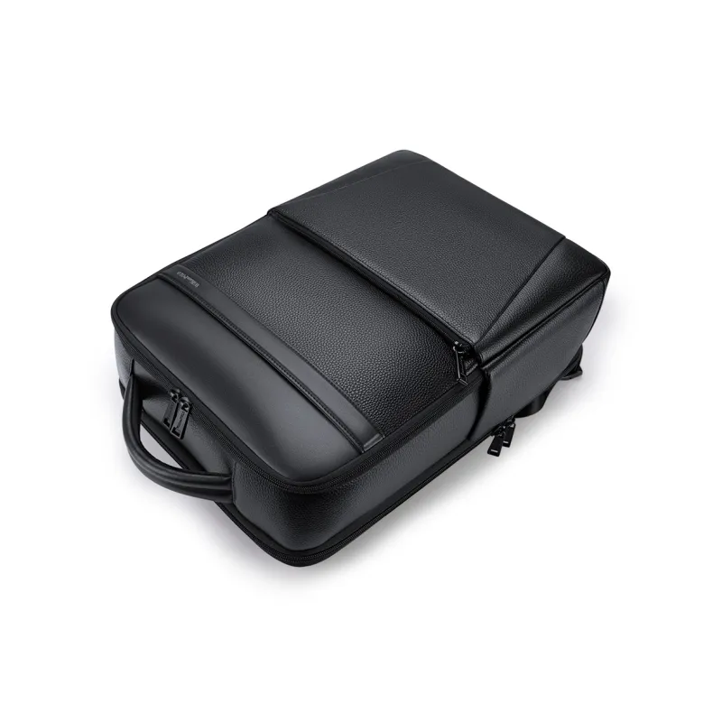 WilliamPOLO Cow Leather Backpack Regular Men's Black-5