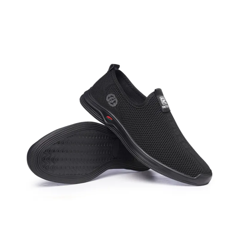 Ritai Casual Shoes Men Low Top Black-2