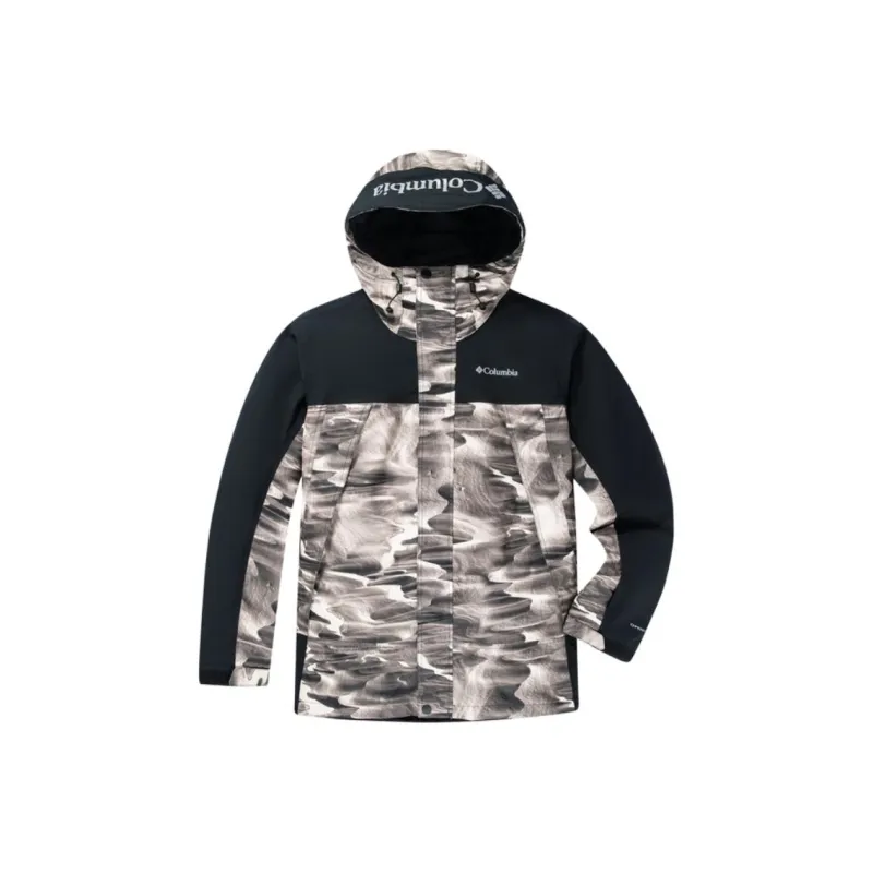 Columbia Omni-Heat Skiing And Paragliding Waterproof And Warm Windbreaker Jacket Men's Camouflage-0