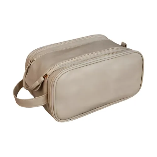 LETOO Leather Patchwork With TPU Makeup Bag Women's Multicolor