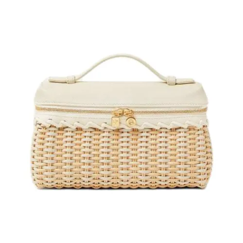 Loro Piana ExtraPocket Rattan Crossbody Handbag Women's Malt