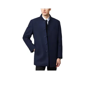 Francesco Totti Coats Men's Navy Blue