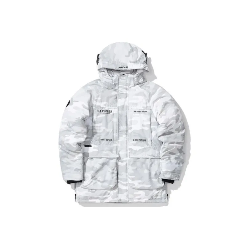 Fingercroxx Down Jackets Men White Camouflage-0