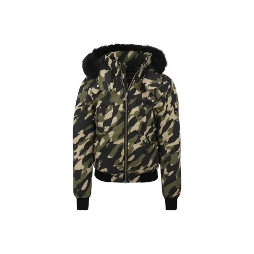 Moose Knuckles Camouflage Printed Hooded Jacket
