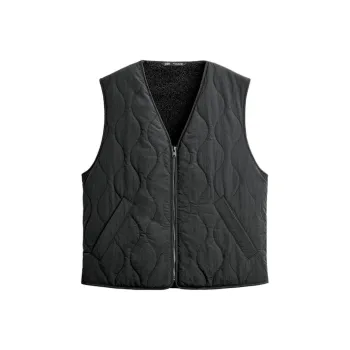 ZARA Vests Men Black