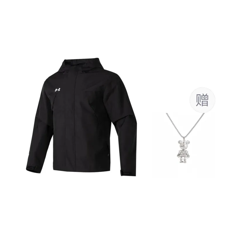 Under Armour Jackets Coats Men's Black Comes With Necklace-0