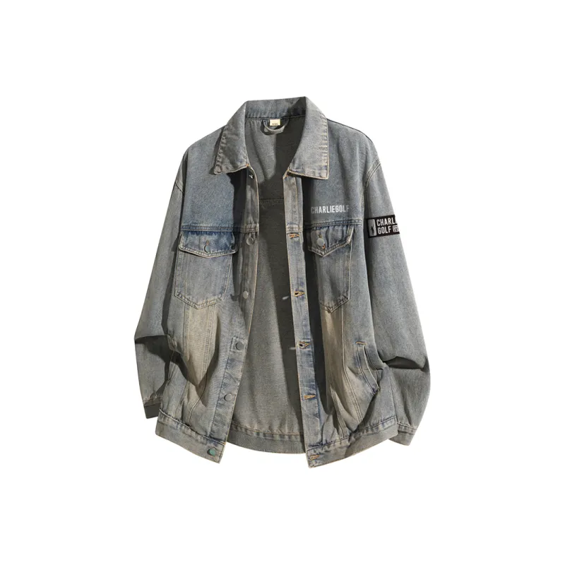 CHARLIE GOLF Denim Jacket Unisex-4