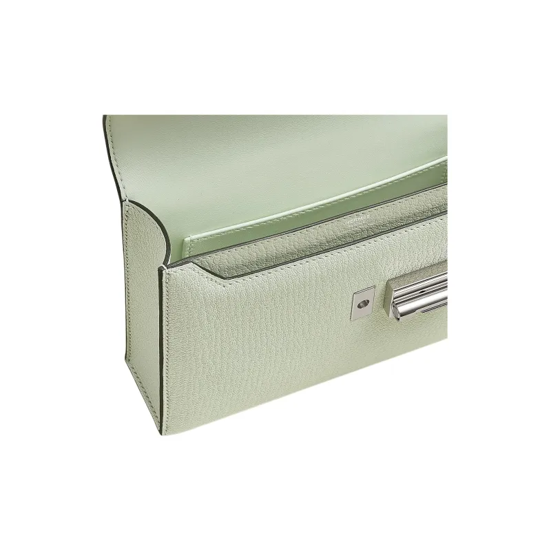 HERMES Verrou Mysore Goat Skin Shoulder Bag Mini Women's Bubble Green-3
