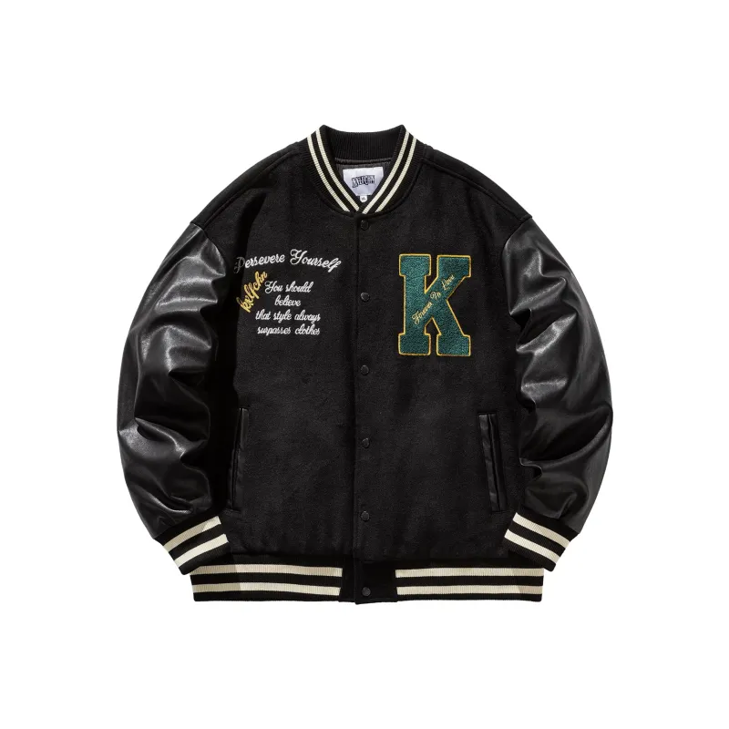 KXLFCHN Baseball Jacket Spring And Autumn Unisex-0