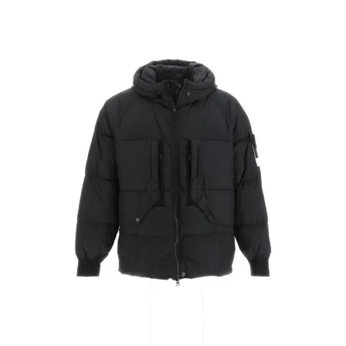 STONE ISLAND FW23 Down Jacket Coat Men's Black