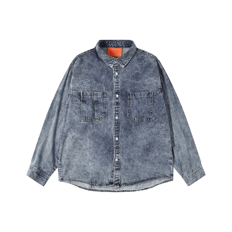 GEOFFREY B. SMALL Denim Jacket Unisex Blue-0