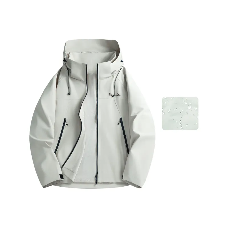 Warrior Lace Up Waterproof And Windproof Windbreaker Jacket Unisex-58