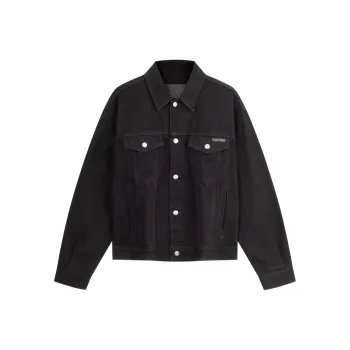 Calvin Klein Denim Jackets Men JW4-Denim Black
