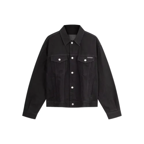Calvin Klein Denim Jackets Men JW4-Denim Black