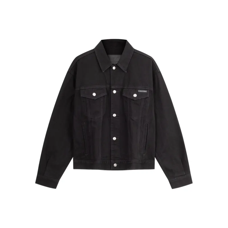 CALVIN KLEIN Denim Jacket Men's Denim Black-0