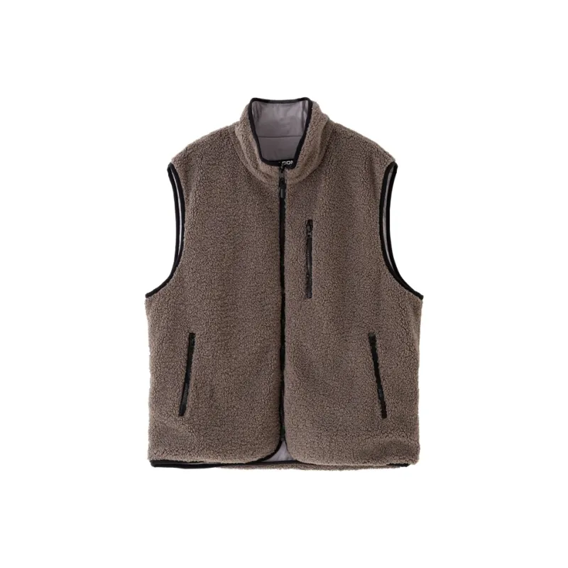 VOLCOM Polar Fleece Vest Unisex Gray-0