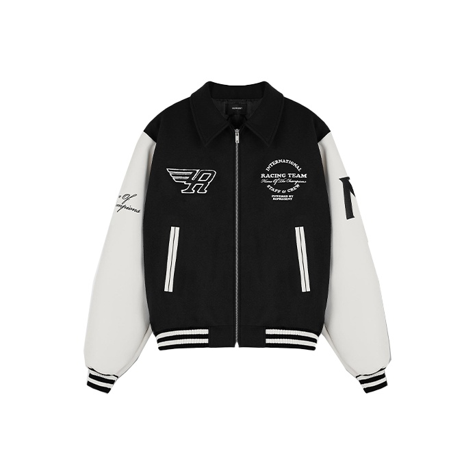 Mindz Playing Tricks Varsity Jacket [BLACK] LIMITED EDITION