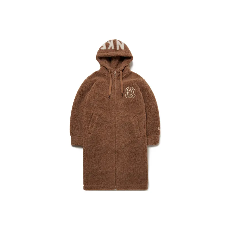 MLB New York Yankees Velvet Jackets Unisex Dark Beige-0