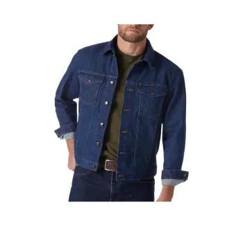 WRANGLER Denim Jacket Men's Dark Blue