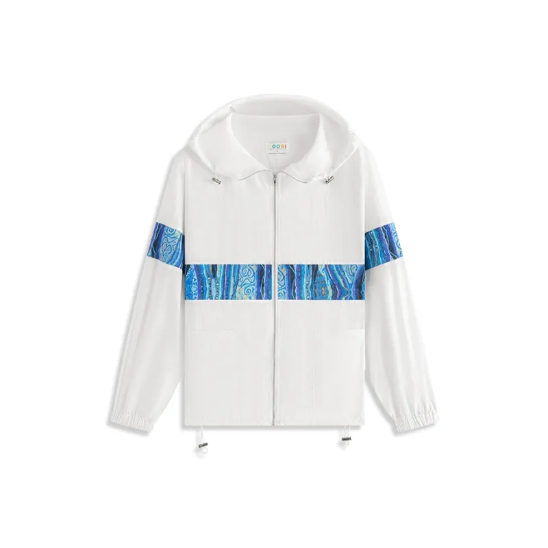 COOGI Jackets Unisex Blue White Bitter Gourd Pattern-0