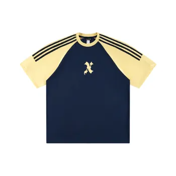 PISYPOX T Shirt Unisex Navy Blue & Yellow