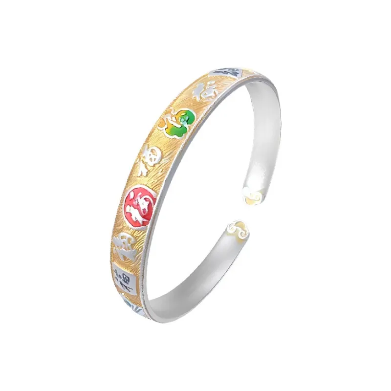 CUTE DAME S 999 Fine Silver Bangles Women's-0
