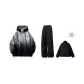 Clothing Sets[Gradient Black Windbreaker Jacket+Black Pants][Includes Polar Fleece Liner]